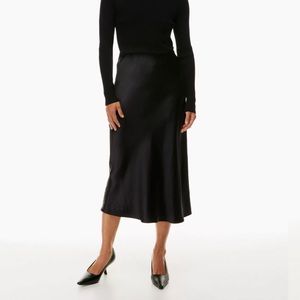 Aritzia Babaton Slip Maxi Skirt Black, size 2